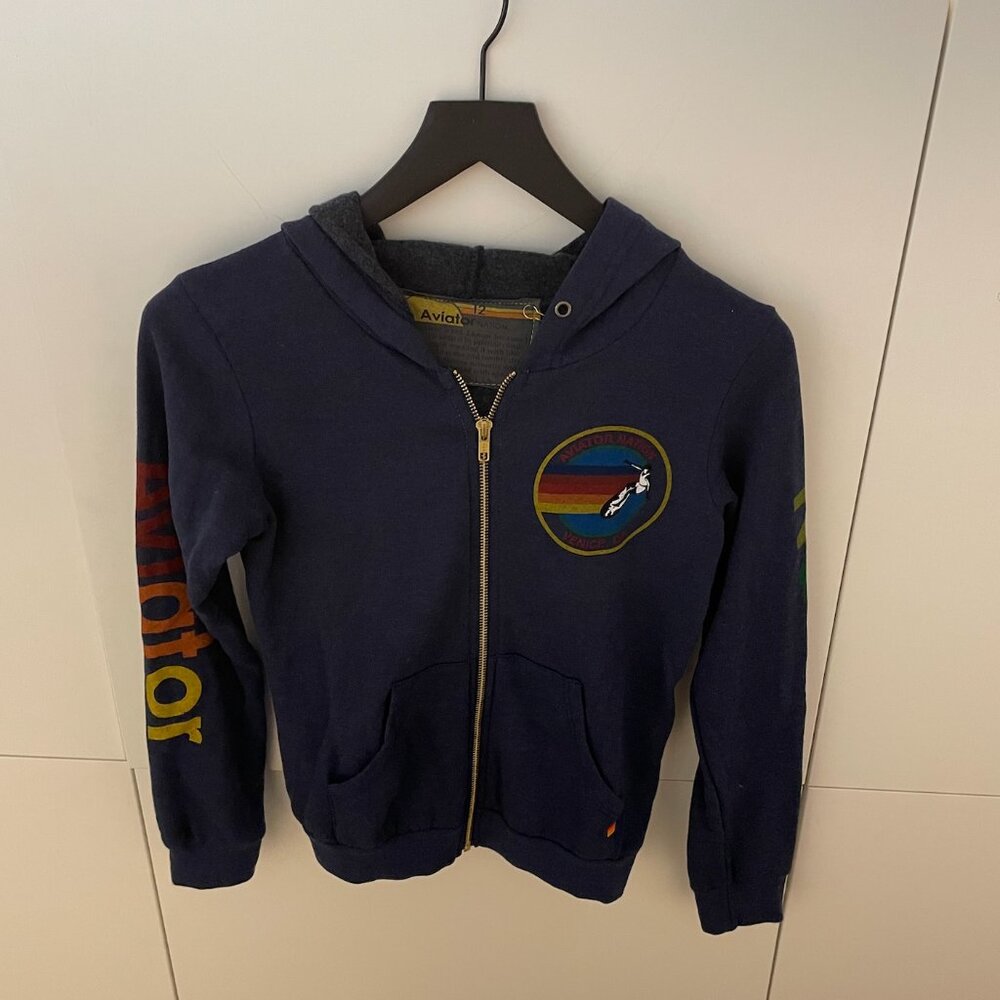 Aviator Nation - Kid's Zip Hoodie - Navy